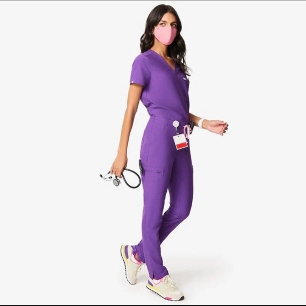 Purple FIGS Scrub Set